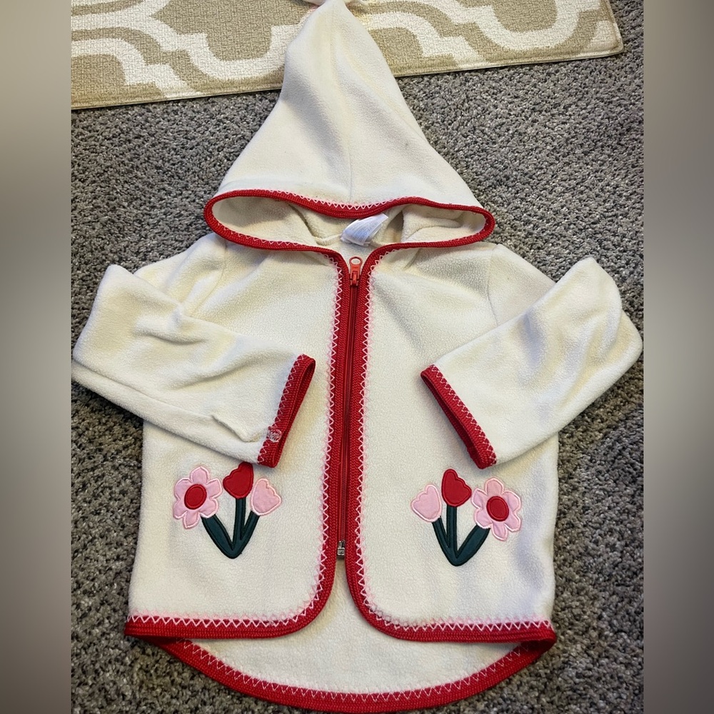 Hannah Anderson embroidered zip up fleece